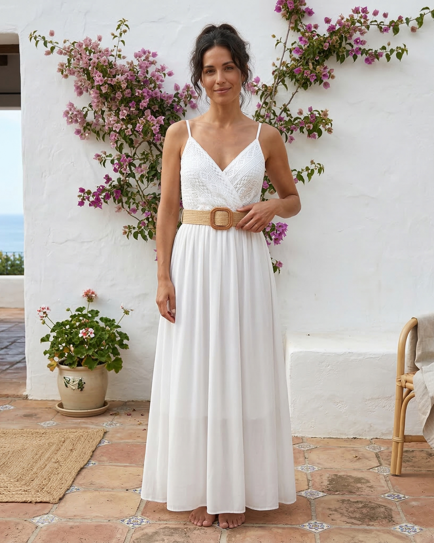 Beca Vestido Maxi Calado