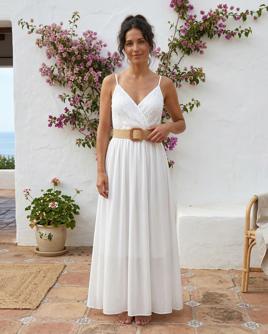 Beca Vestido Maxi Calado
