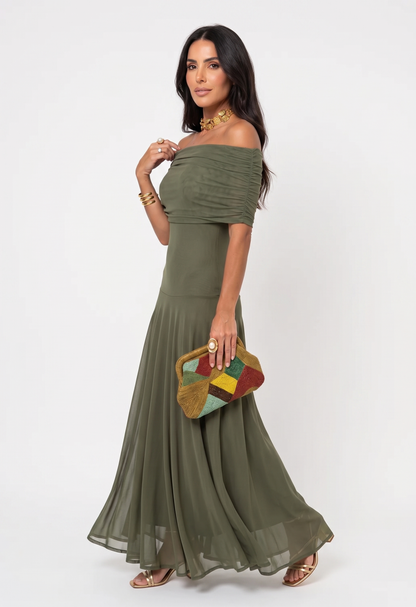 Nuit Vestido Asimétrico Drapeado