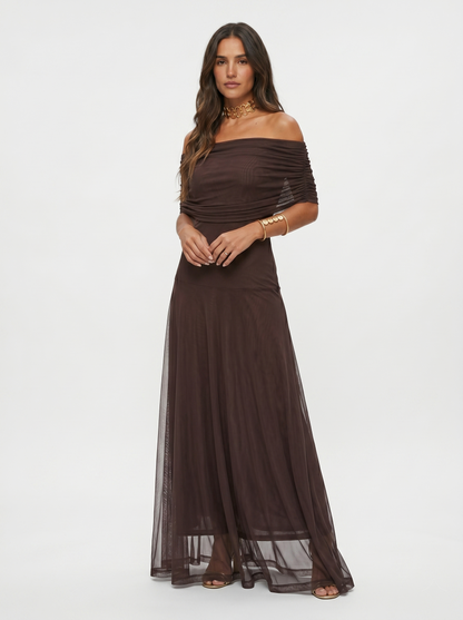 Nuit Vestido Asimétrico Drapeado