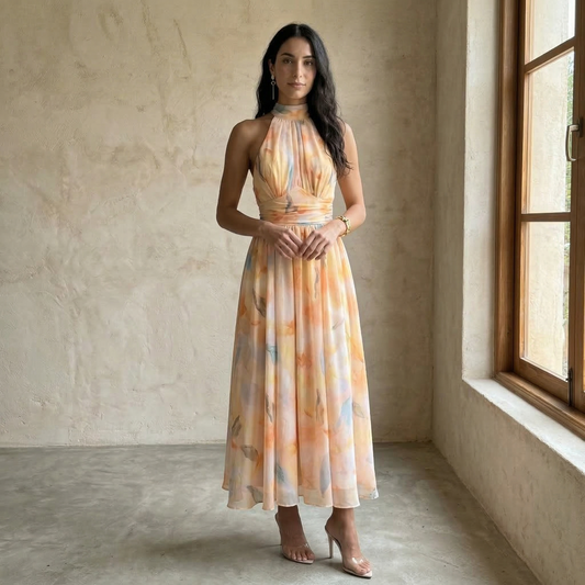 Élodie Vestido Gasa Floral