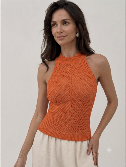 Inés Top Halter Punto