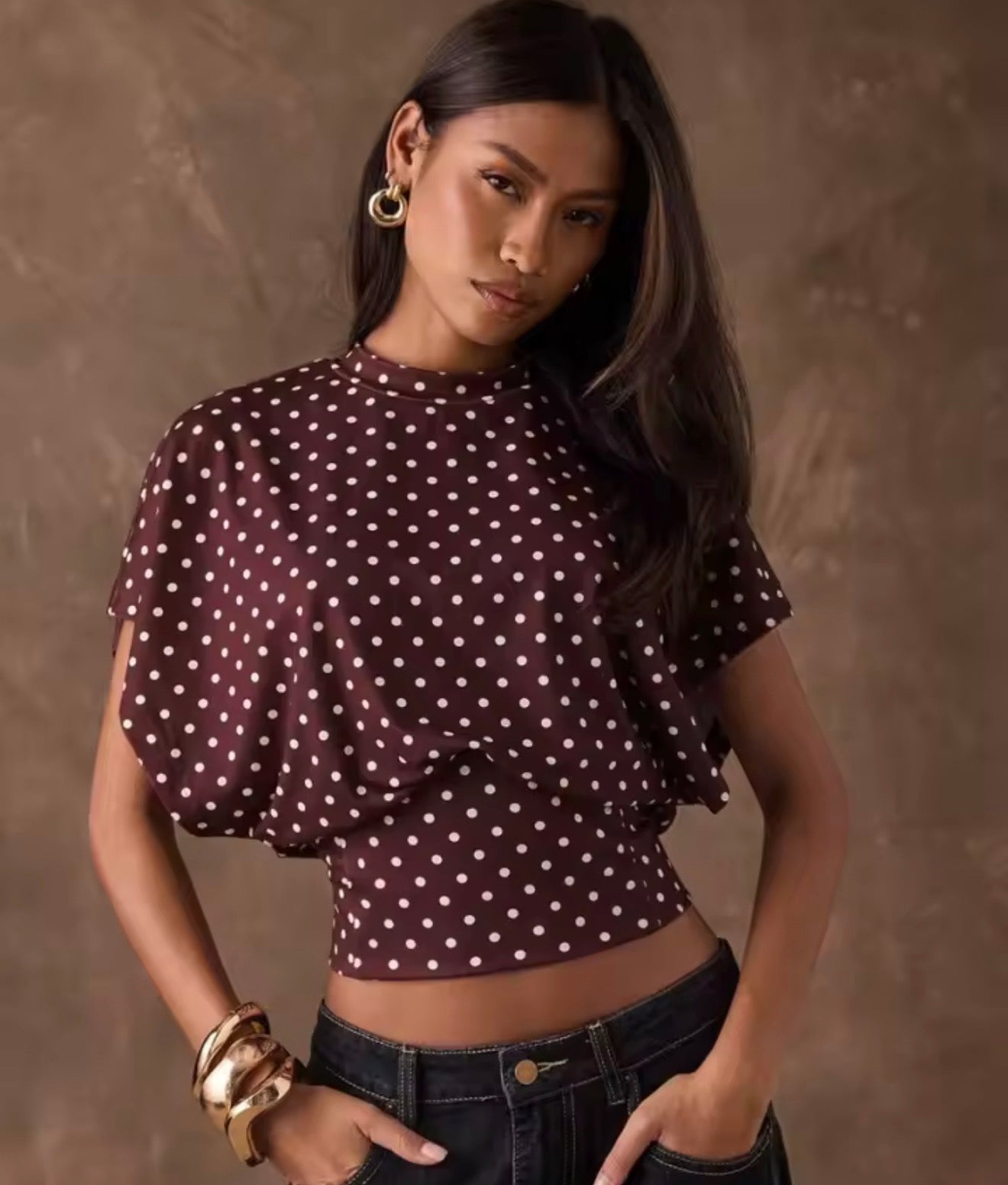Mer Blusa Topos
