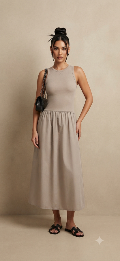 Lua Vestido Maxi Canalé