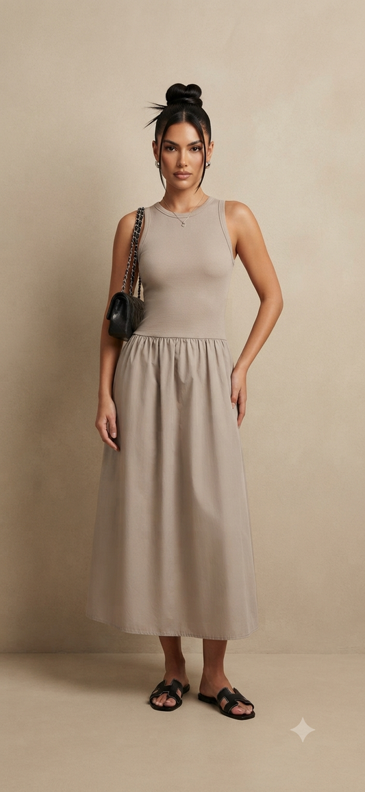 Lua Vestido Maxi Canalé