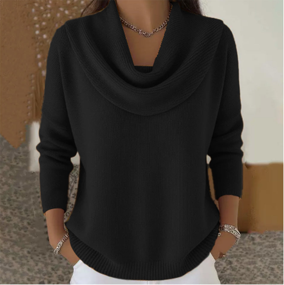 Gloria | Jersey con Cuello Drapeado