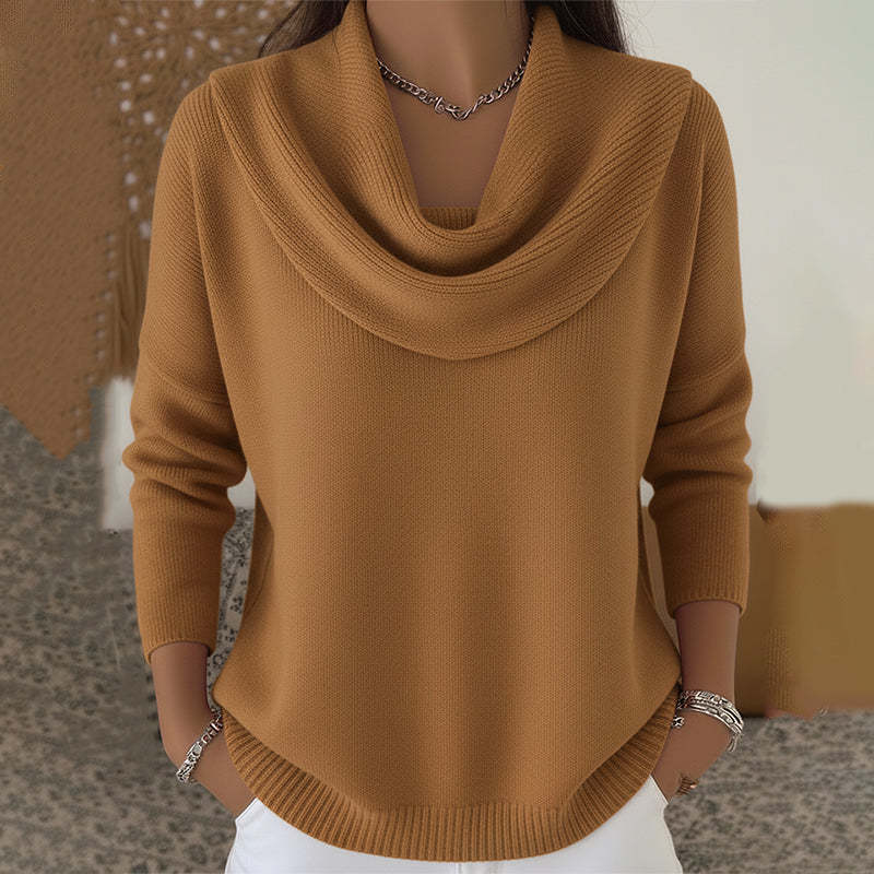 Gloria | Jersey con Cuello Drapeado