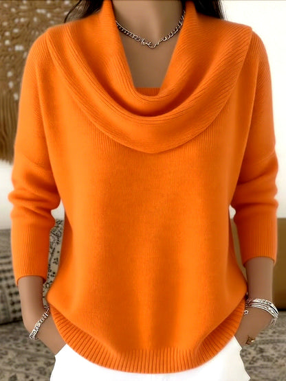 Gloria | Jersey con Cuello Drapeado