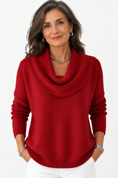 Gloria | Jersey con Cuello Drapeado
