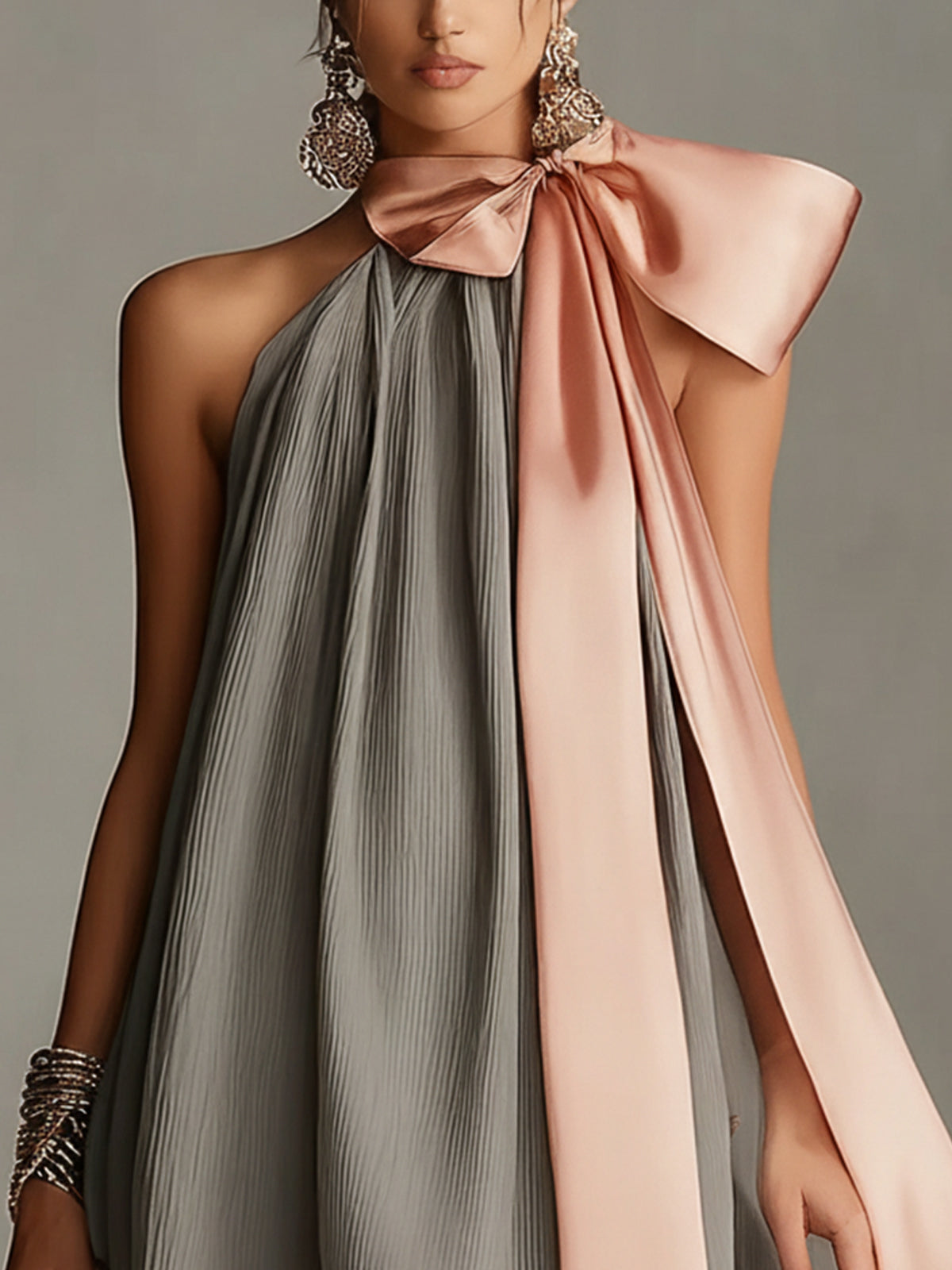 Baiana | Vestido Camisero con Lazo