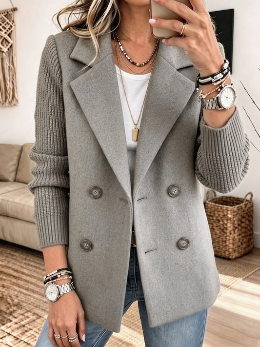 Lidia | Blazer Elegante con Mangas de Punto