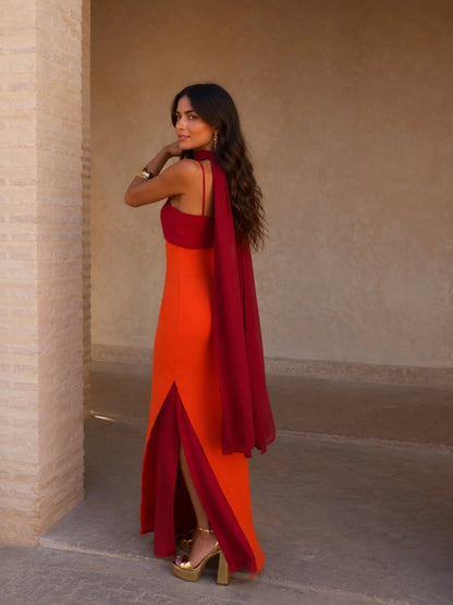 Noe | Vestido Maxi Bicolor