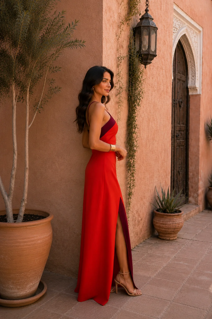 Aitana | Vestido Carmín