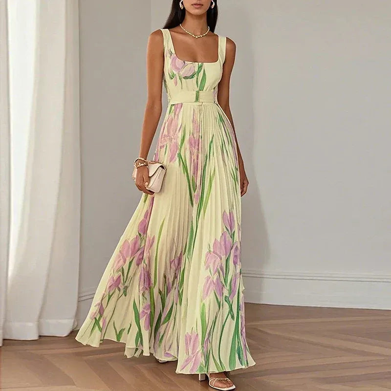 Duca Vestido Maxi Floral