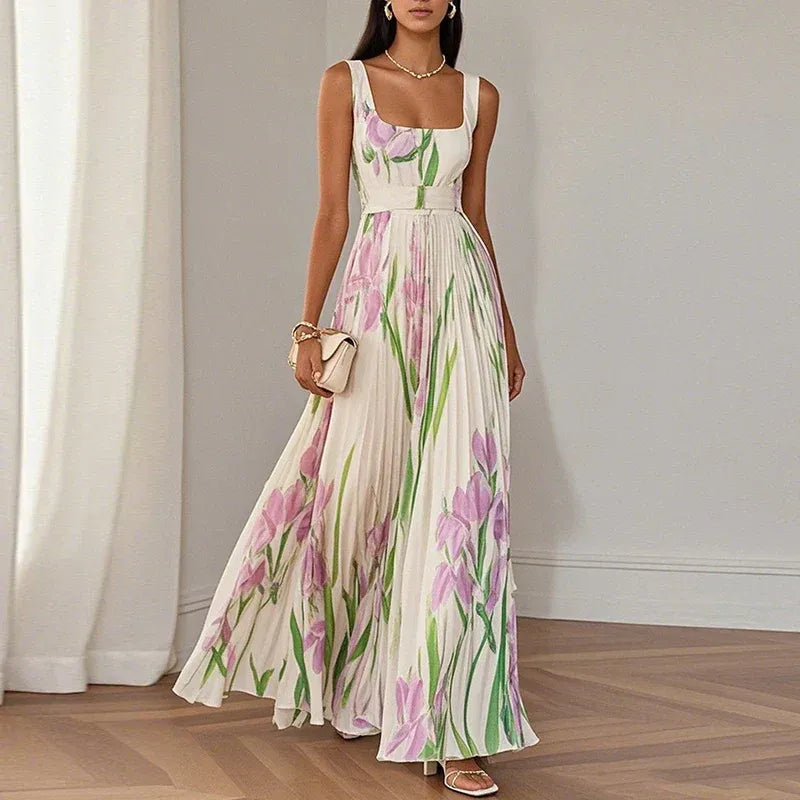 Duca Vestido Maxi Floral