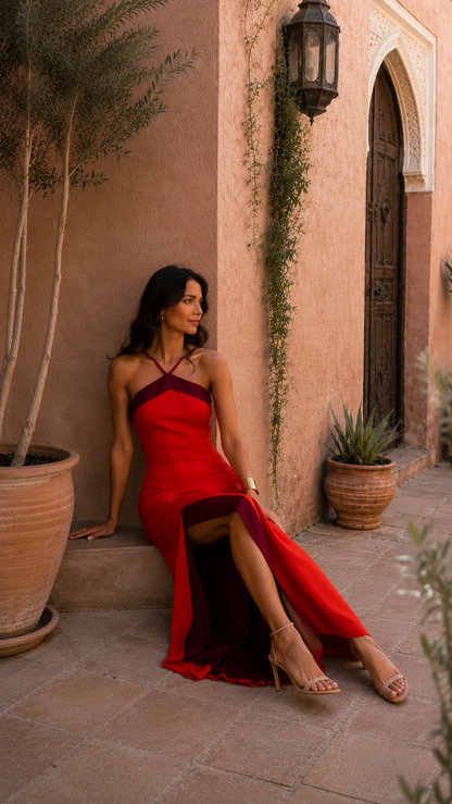 Aitana | Vestido Carmín