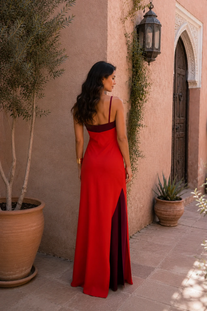 Aitana | Vestido Carmín