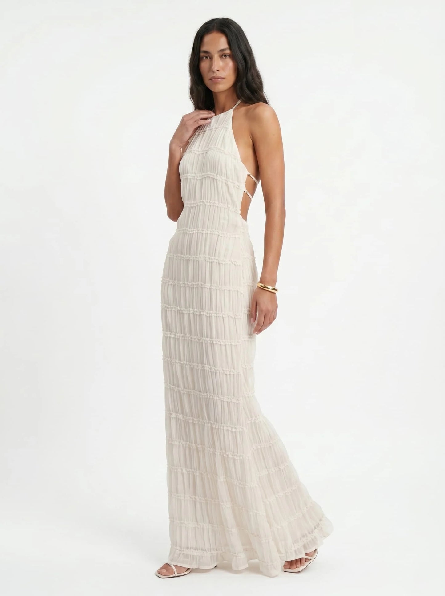 Vestido Nia – Maxivestido con escote halter