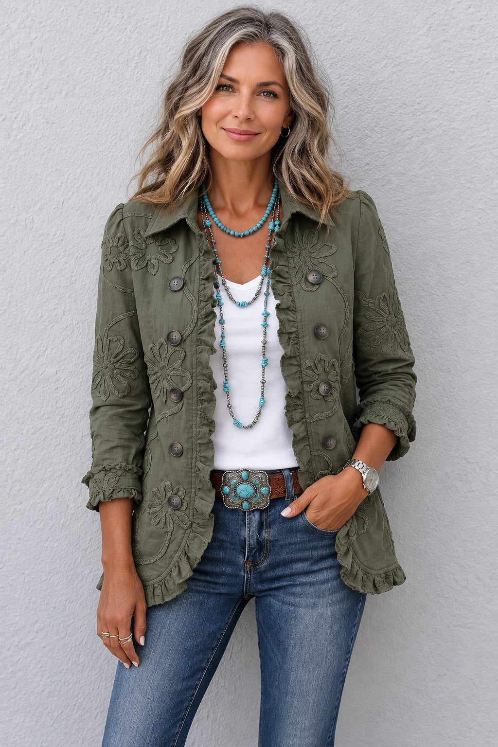 Amparo | Chaqueta con volantes