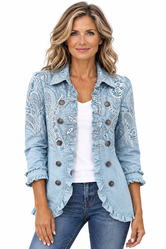 Remedios | Chaqueta Cachemira Vintage con Volantes
