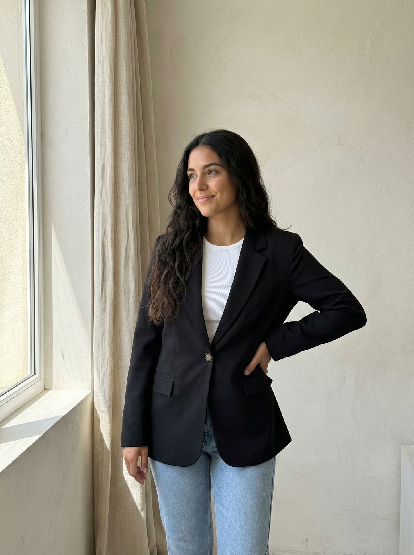 Atemporal Blazer Corte Entallado