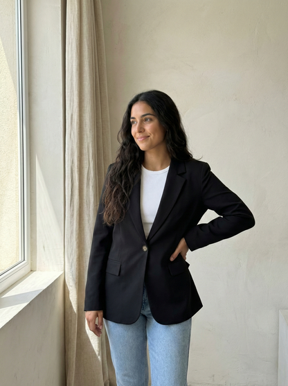 Atemporal Blazer Corte Entallado