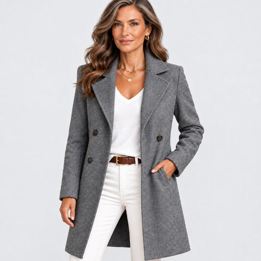 Desi | Abrigo con Cuello de Solapa